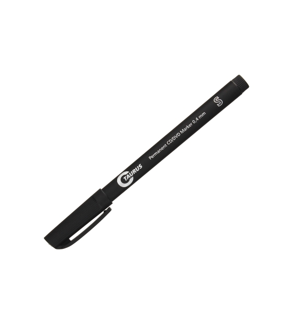 MARKER CD TAURUS S-0,4mm Czarny opak. 12 szt.