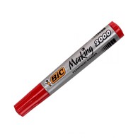 MARKER PERMANENT BIC ECOLUTIONS OKRĄGŁY CZERWONY opak. 12 szt.