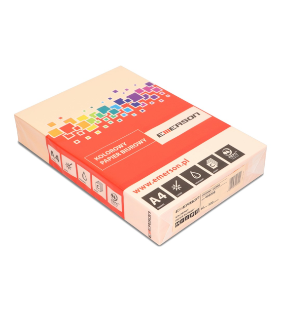 PAPIER KOLOR ŁOSOSIOWY A-4        A'5