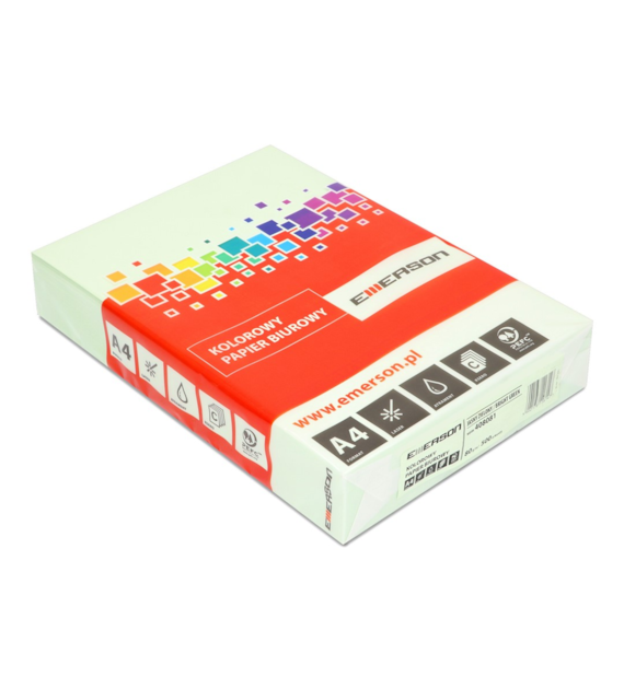 PAPIER KOLOR JASNY ZIELONY A-4  A'5