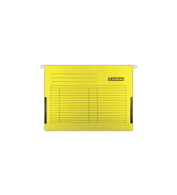 TECZKA WISZĄCA A-4 ŻÓŁTA   230G Z PŁÓCIENNYMI BOCZKAMI  opak. 5 szt.