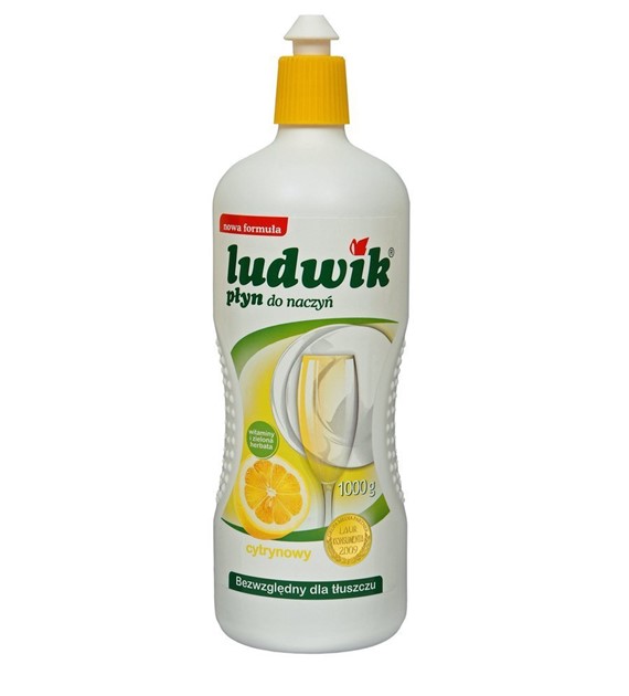 PŁYN DO NACZYŃ LUDWIK 900 ml  Cytryna kart.12 szt.