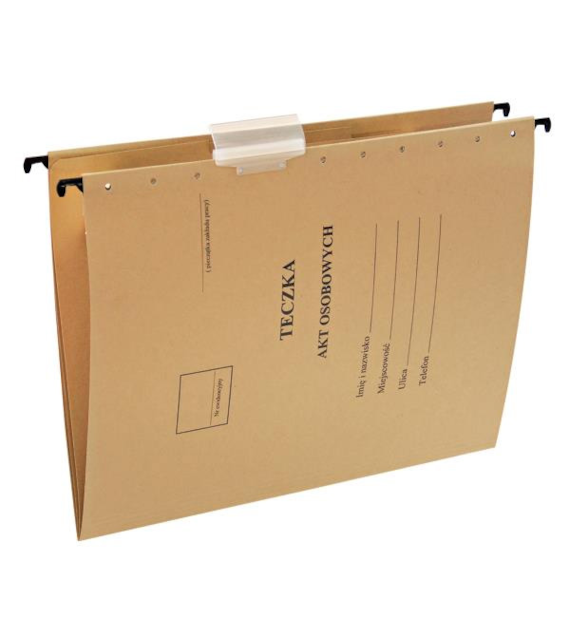 TECZKA DO AKT OSOBOWYCH ZAWIESZANA BRĄZ ESSELTE opak. 10 szt.