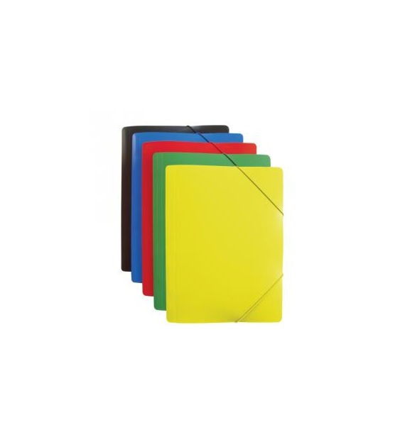 TECZKA Z GUMKĄ A-4 PLASTIKOWA Czerwona opak. 6 szt.