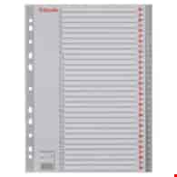 PRZEKŁADKI A-4/1-31 ESSELTE PLASTIKOWE/SZARE