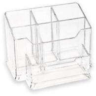 PRZYBORNIK NA BIURKO TRANSPARENT  J825