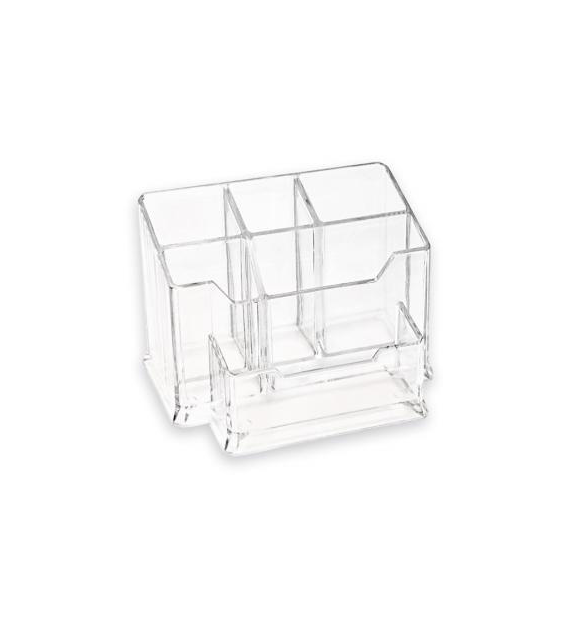 PRZYBORNIK NA BIURKO TRANSPARENT  J825