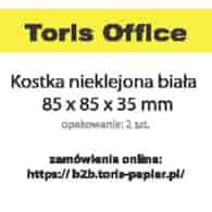 KOSTKA BIAŁA KLEJONA    85x85x35mm