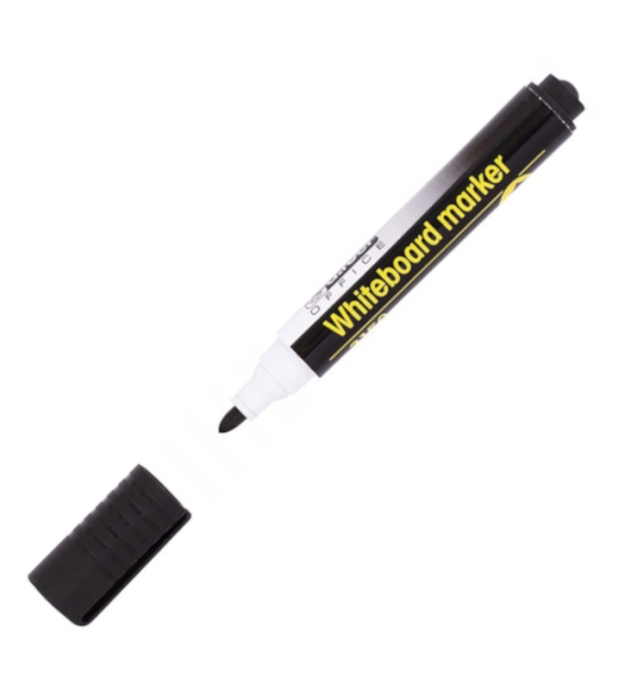 MARKER SUCHOŚCIERALNY D.Rect Okrągły 3150 Czarny opak. 12 szt.