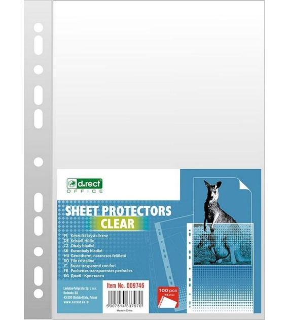 KOSZULKA A-4 DRECT KRYSTALICZNA 75m.  opak. 100 szt.