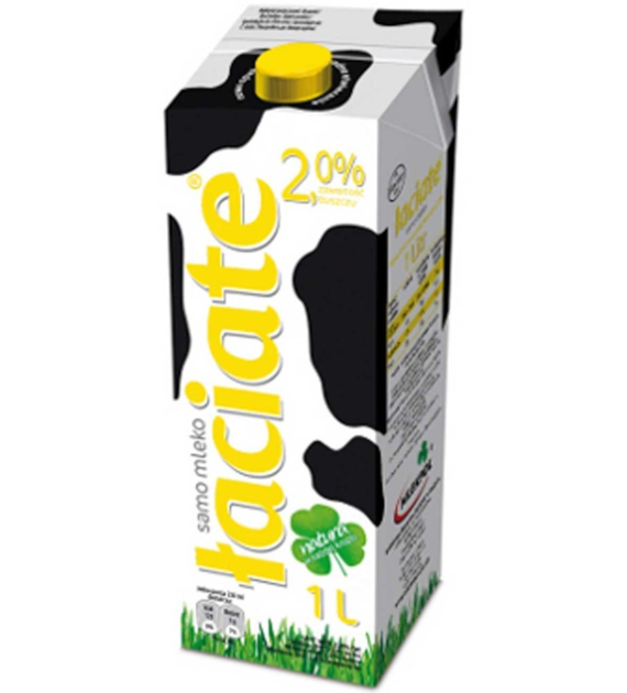 MLEKO ŁACIATE 2%   1 litr  kart.12 szt.