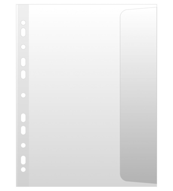 KOSZULKA A-4 DONAU KLAPA BOK 100m. opak.10 szt.