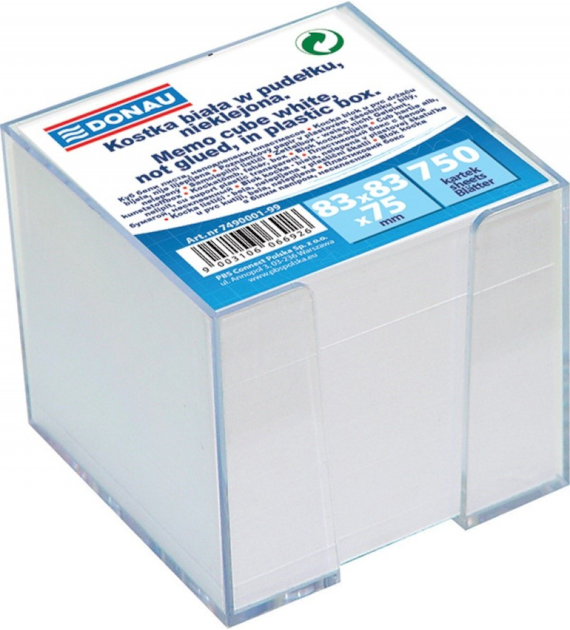 KOSTKA BIAŁA W POJEMNIKU   83x83x75mm  DONAU