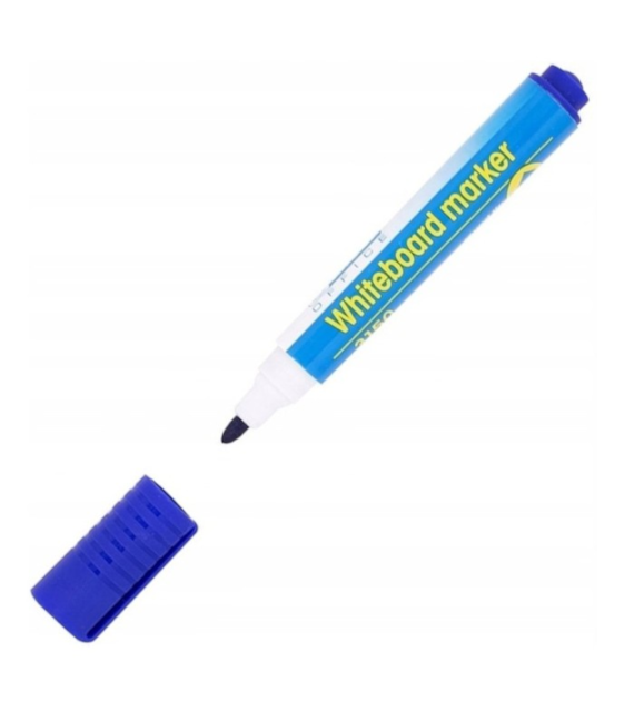 MARKER SUCHOŚCIERALNY D.Rect Okrągły 3150 Niebieski opak. 12 szt.