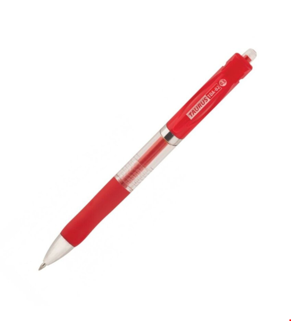 DŁUGOPIS ŻEL TAURUS TDA-02 Automat Czerwony opak. 12 szt.