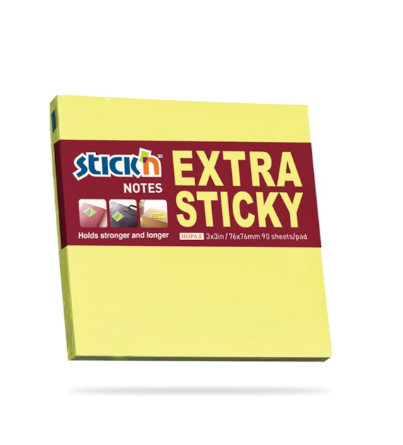 NOTES SAMOPRZYLEPNY 76X76/90k STICK'N ŻÓŁTY opak. 12 szt.