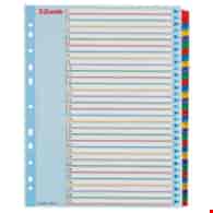 PRZEKŁADKI A-4/1-31 ESSELTE PLASTIK/KOLOR/MAXI MYLAR