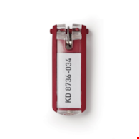 ZAWIESZKA DO KLUCZY DURABLE CZERWONA opak. 6 szt.