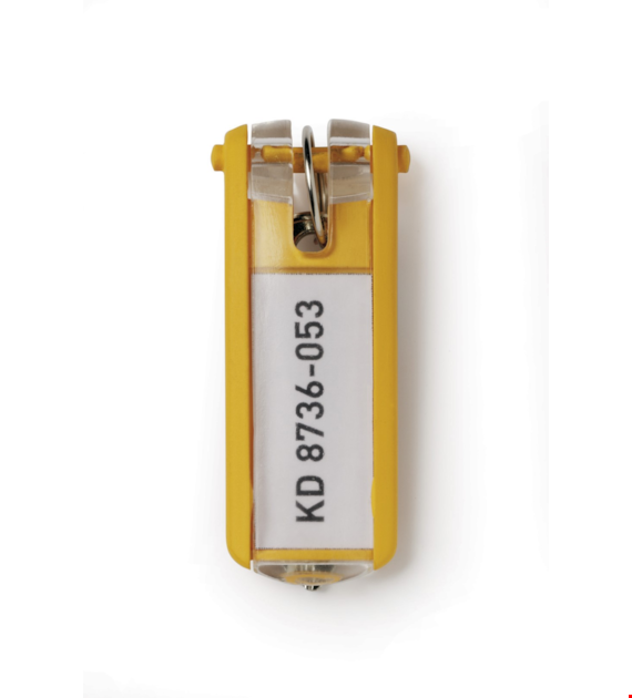 ZAWIESZKA DO KLUCZY DURABLE ŻÓŁTA opak. 6 szt.