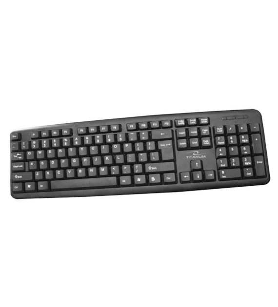 KLAWIATURA PRZEWODOWA USB Titanum Czarna