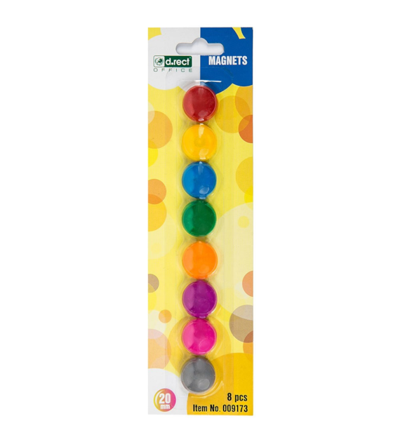 MAGNESY MIX KOLORÓW  20mm opak. 8 szt.