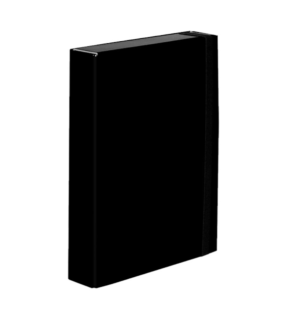 TECZKA Z GUMKĄ A-4/5CM SKRZYDŁOWA  CARIBIC CZARNA opak. 7 szt.