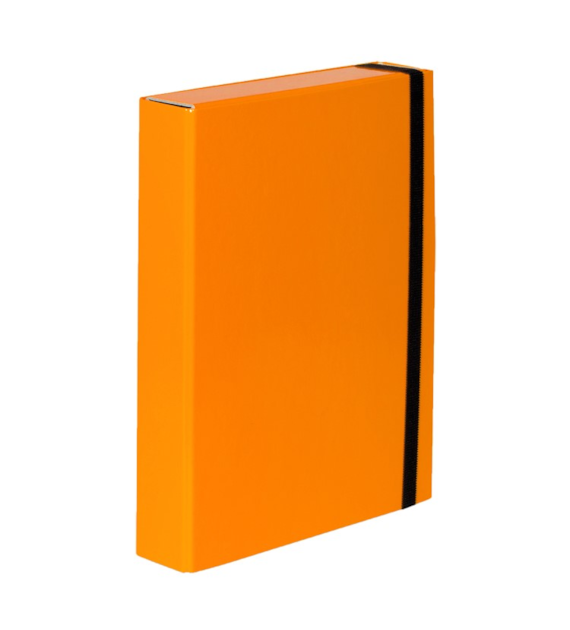 TECZKA Z GUMKĄ A-4/5CM CARIBIC Pomarańczowa
