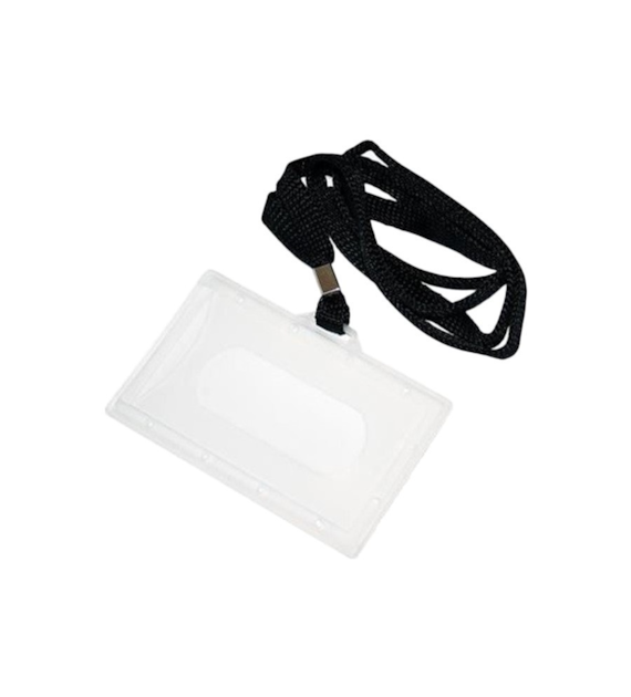 IDENTYFIKATOR HOLDER Z TAŚMĄ CZARNĄ opak. 50 szt.