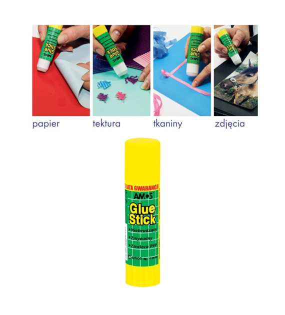 KLEJ W SZTYFCIE  8G AMOS   opak. 30 szt.