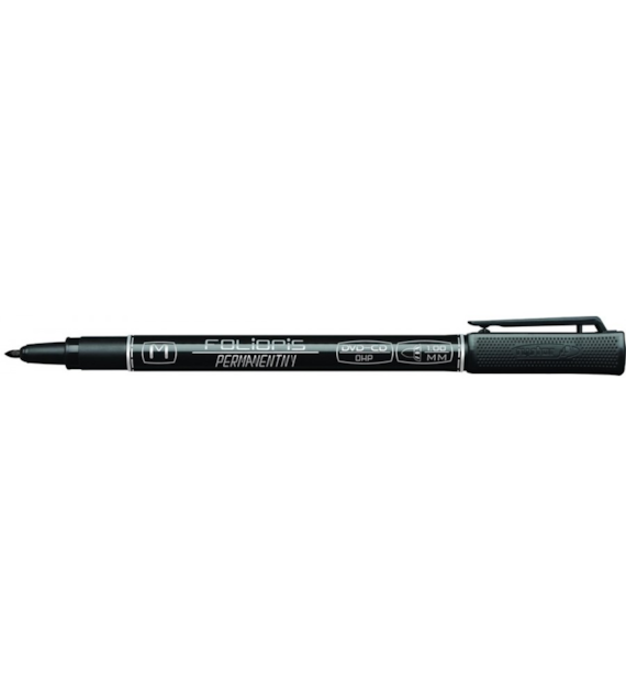 MARKER CD RYSTOR  M-1mm  CZARNY opak.12 szt.