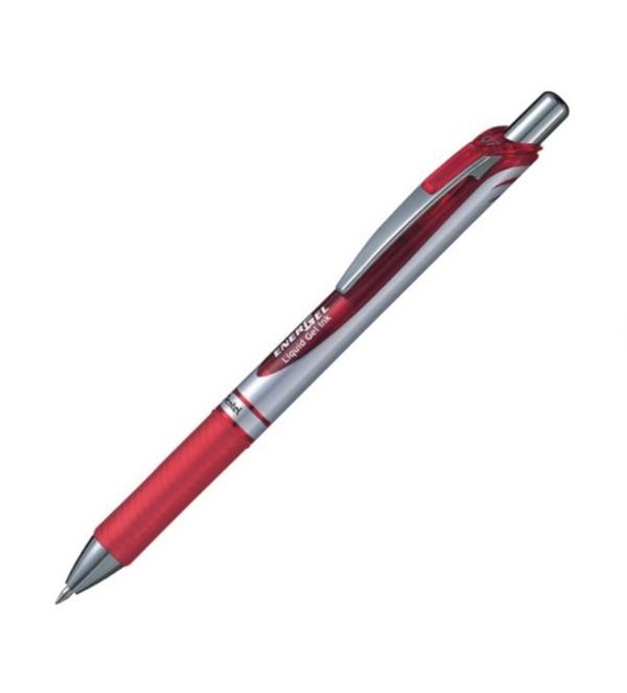 PIÓRO KULKOWE PENTEL Energel BL77 CZERWONE opak. 12 szt.