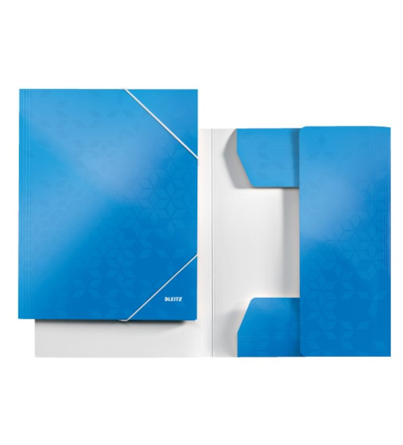 TECZKA Z GUMKĄ LEITZ WOW NIEBIESKA