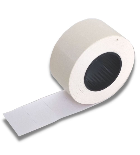TAŚMA DO METKOWNICY 22X12 Prosta jednorzędowa biała opak. 5 rolek