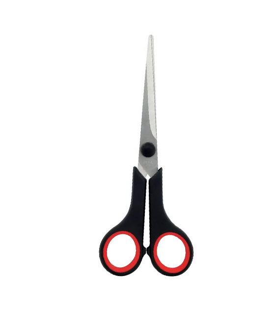 NOŻYCZKI 17,5cm  GR5700  Gumowa Rączka