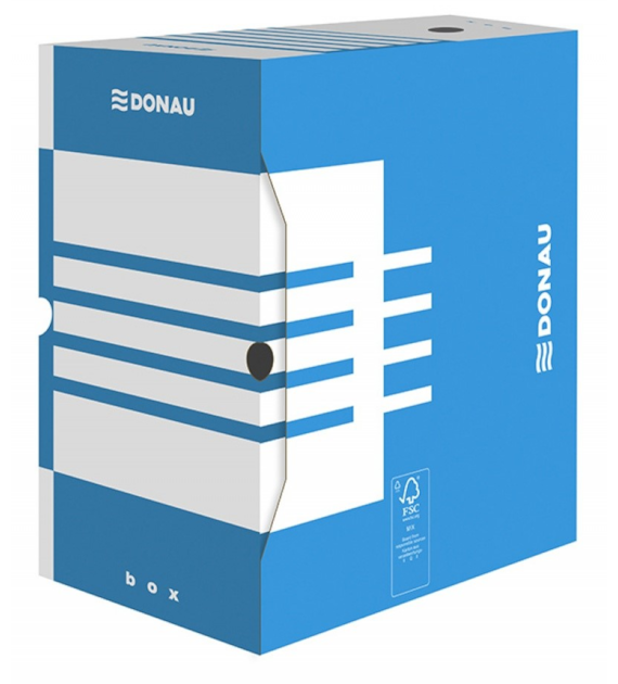 PUDEŁKO ARCHIWIZACYJNE DONAU 200MM NIEBIESKIE opak. 10 szt.