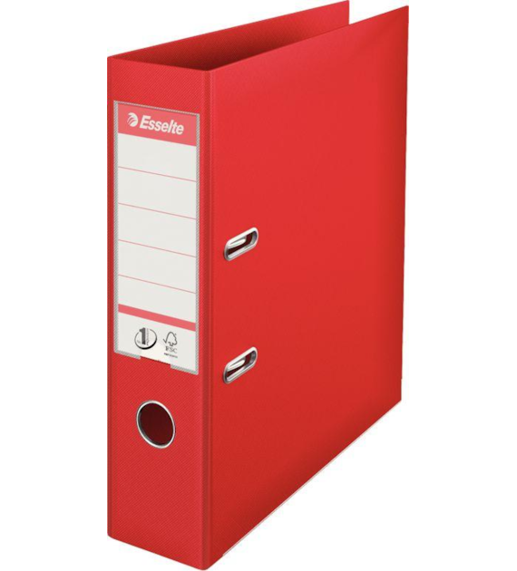 SEGREGATOR A-4/75 NO.1 CZERWONY karton 10 szt.