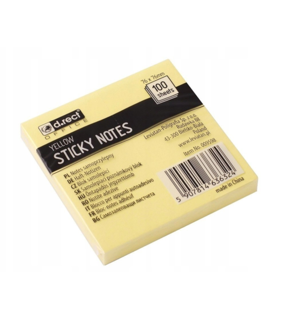 NOTES SAMOPRZYLEPNY 76X76 D.rect opak.12 szt.