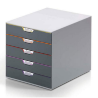 POJEMNIK Z 5 SZUFLADAMI VIROCOLOR DURABLE
