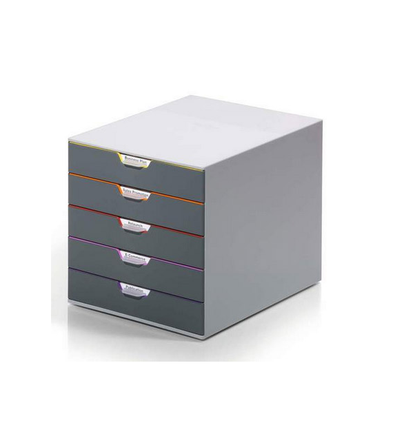 POJEMNIK Z 5 SZUFLADAMI VIROCOLOR DURABLE