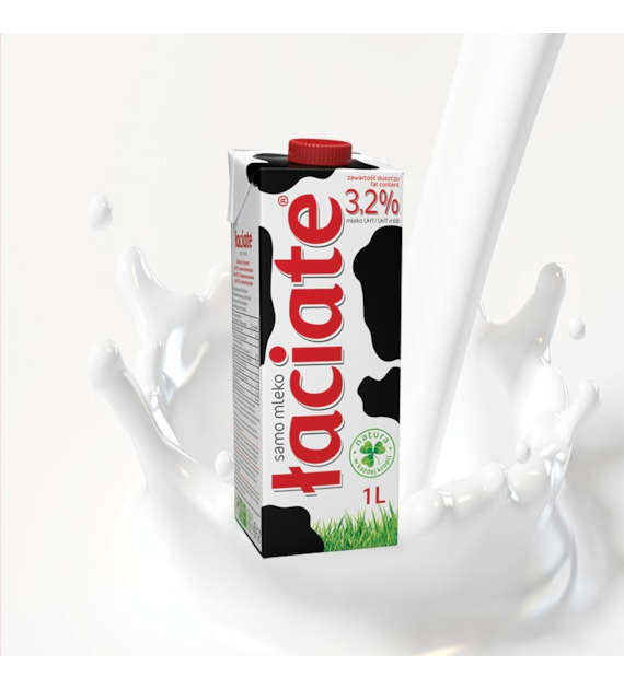 MLEKO ŁACIATE 3,2%  1 litr  kart.12 szt.