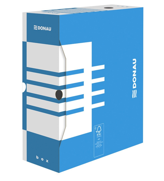 PUDEŁKO ARCHIWIZACYJNE DONAU 120MM NIEBIESKIE opak. 20 szt.