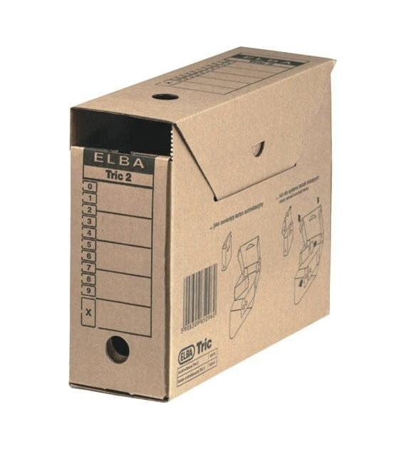 PUDEŁKO ARCHIWIZACYJNE ELBA TRIC2 110MM NA TECZKI WISZĄCE opak. 50 szt.