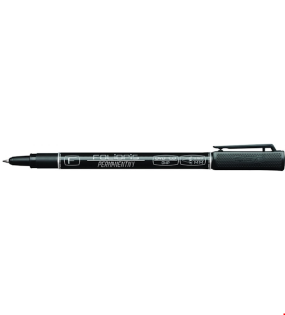 MARKER CD RYSTOR  F-0,6mm CZARNY opak.12 szt.