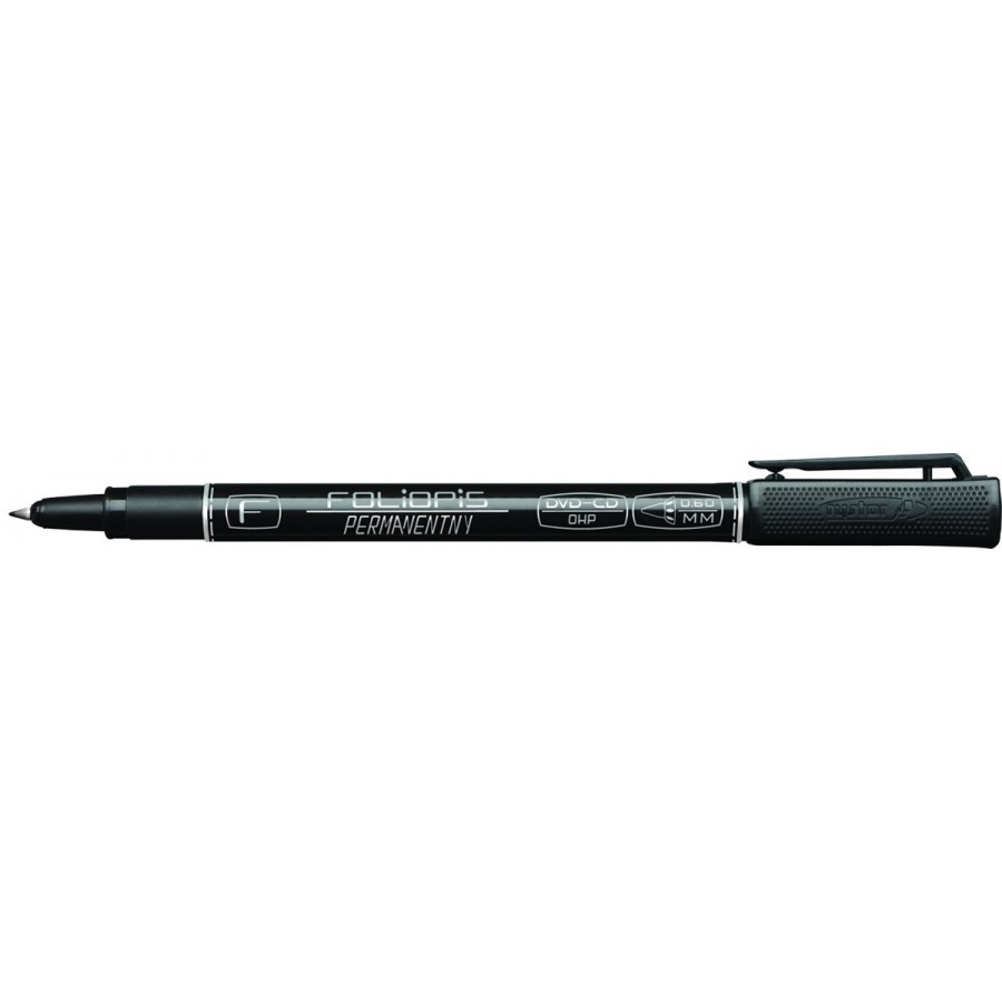 MARKER CD RYSTOR  F-0,6mm CZARNY opak.12 szt.