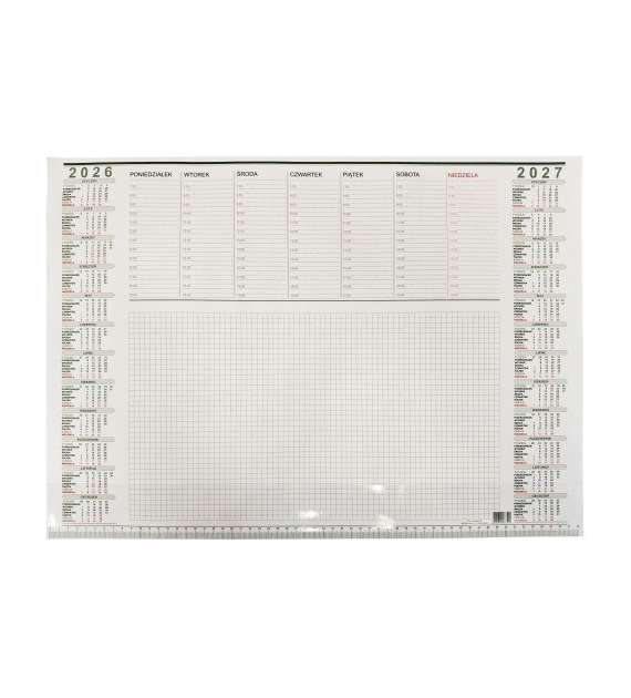 KALENDARZ BIUWAR 410X600 z Listwą