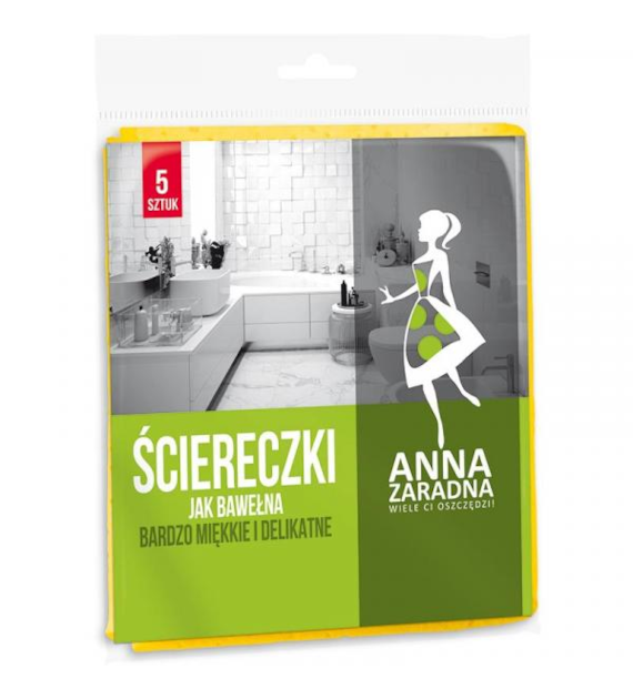 ŚCIERECZKI DO KURZU JAK BAWEŁNA Anna Zaradna opak. 5 szt.
