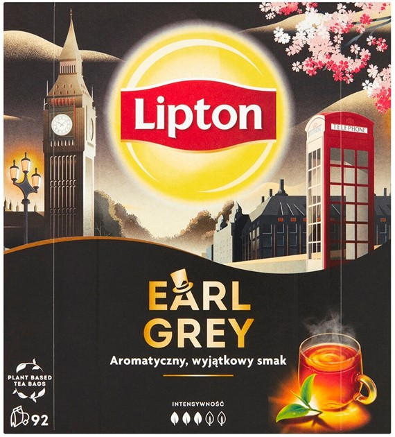 HERBATA EXPRESOWA LIPTON EARL GREY opak. 100 szt.