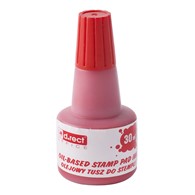 TUSZ DO STEMPLI METALOWYCH CZERWONY 30ML