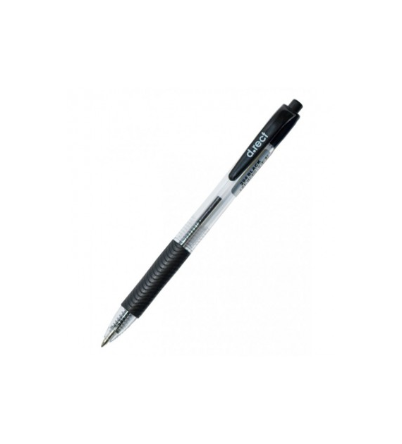 DŁUGOPIS D.RECT 294 GUMA CZARNY opak. 12 szt.