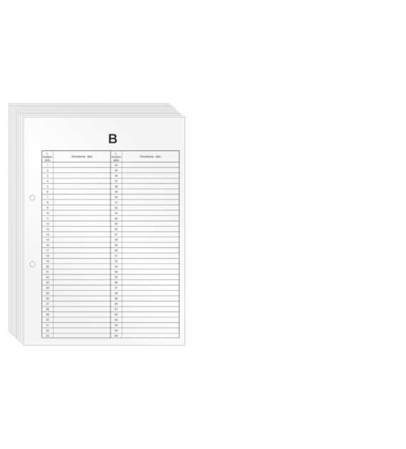 WKŁAD DO AKT OSOBOWYCH CZĘŚĆ  B